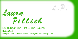 laura pillich business card